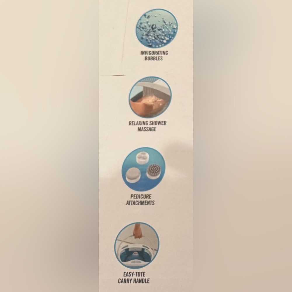 Homedics Shower Bliss FOOT SPA with heat boost. - Picture 7 of 11